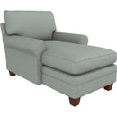  Best Home Furnishings Reyona 9100DW Chaise - Power Blue/Dark Walnut IMAGE 1