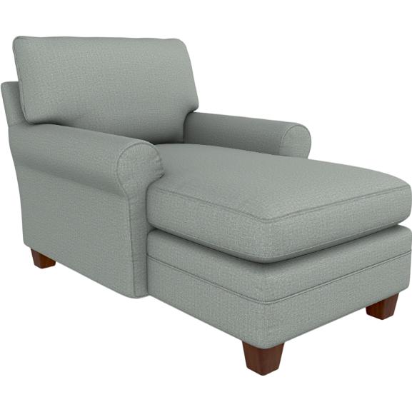  Best Home Furnishings Reyona 9100DW Chaise - Power Blue/Dark Walnut IMAGE 1