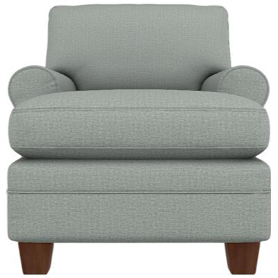  Best Home Furnishings Reyona 9100DW Chaise - Power Blue/Dark Walnut IMAGE 2