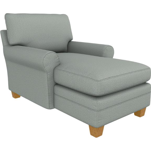  Best Home Furnishings Reyona 9100HB Chaise - Power Blue/Honey Birch IMAGE 1