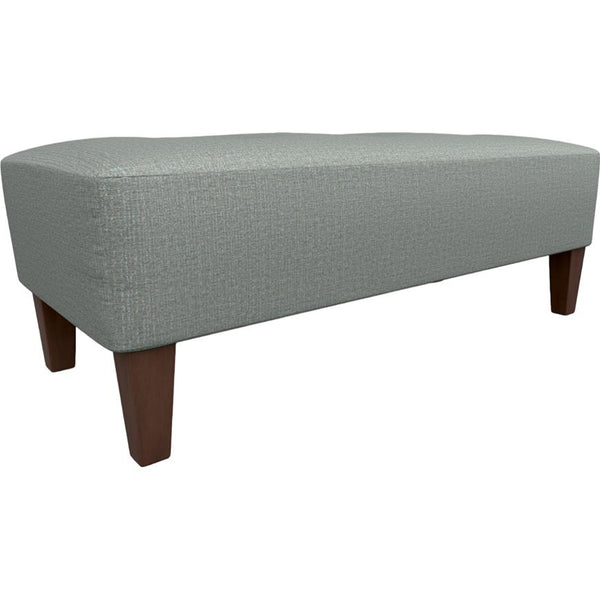  Best Home Furnishings Kenai 9920DW2P Bench With Two (2) Pillows - Power Blue/Dark Walnut IMAGE 1