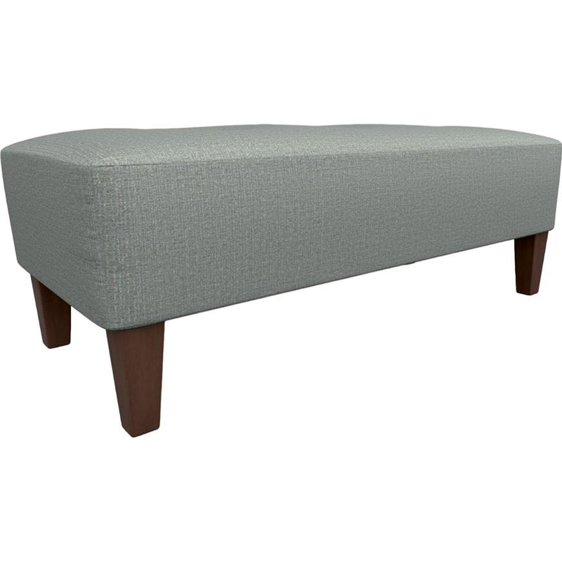  Best Home Furnishings Kenai 9920DW2P Bench With Two (2) Pillows - Power Blue/Dark Walnut IMAGE 1