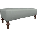  Best Home Furnishings Ryker 9930DW2P Bench With Two (2) Pillows - Power Blue/Dark Walnut IMAGE 1