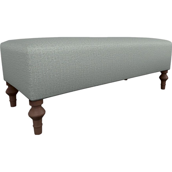  Best Home Furnishings Ryker 9930DW2P Bench With Two (2) Pillows - Power Blue/Dark Walnut IMAGE 1