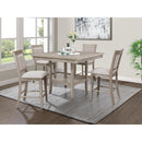  Crown Mark Fulton 2727MB-S-24 Counter Height Chair - White Oak IMAGE 2