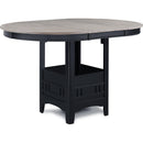  Crown Mark Hartwell 2795LG-T-4260 Counter Height Dining Table - Light Grey IMAGE 1