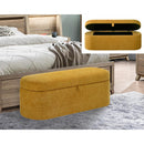  Crown Mark Philipa 4924GD-BENCH Storage Bench - Gold Tweed IMAGE 5
