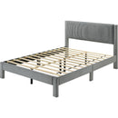  Crown Mark Lucia 5097LG-F Full Bed - Light Grey IMAGE 2