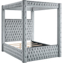  Crown Mark Annabelle 5114GY-Q Queen Canopy Bed - Grey IMAGE 2