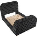  Crown Mark Natalia 5115BK-Q Queen Bed with Fireplace and TV Lift - Black IMAGE 1