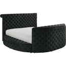  Crown Mark Voltare 5212BK-Q Queen Bed with Fireplace & TV Lift - Black IMAGE 1