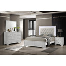  Crown Mark Lyssa B4312-F Full Bed with LED - Oat/Frost IMAGE 4