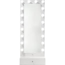  Crown Mark Luxo B4852WH-DB-SET Tall Lighted Vanity with Drawer - White IMAGE 2