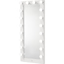  Crown Mark Luxo B4852WH-DB-SET Tall Lighted Vanity with Drawer - White IMAGE 8