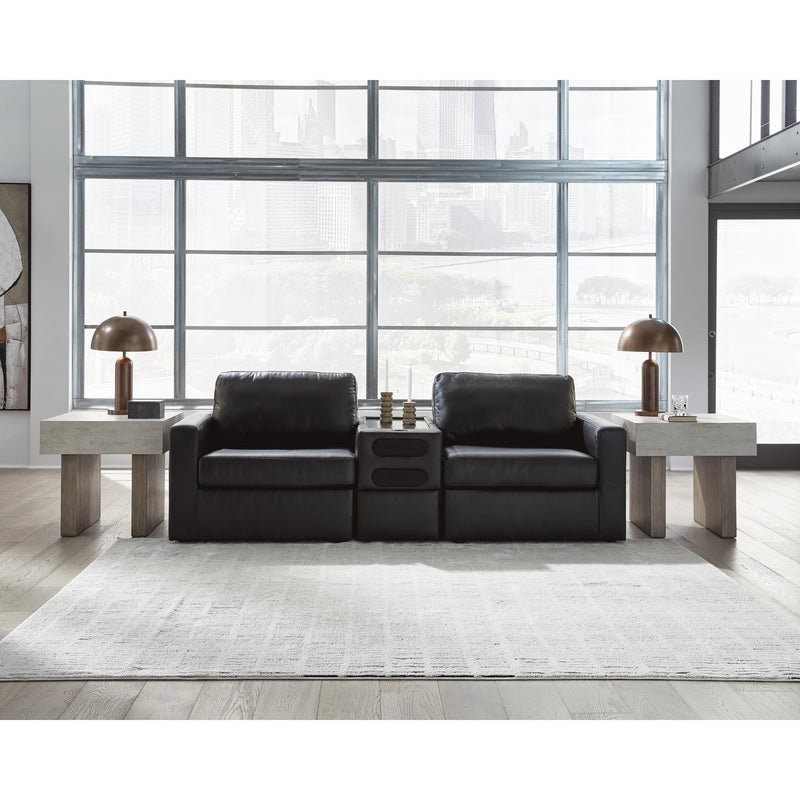  Signature Design by Ashley ModMax II 74305S13 3 pc Sectional Loveseat with Audio Console IMAGE 1