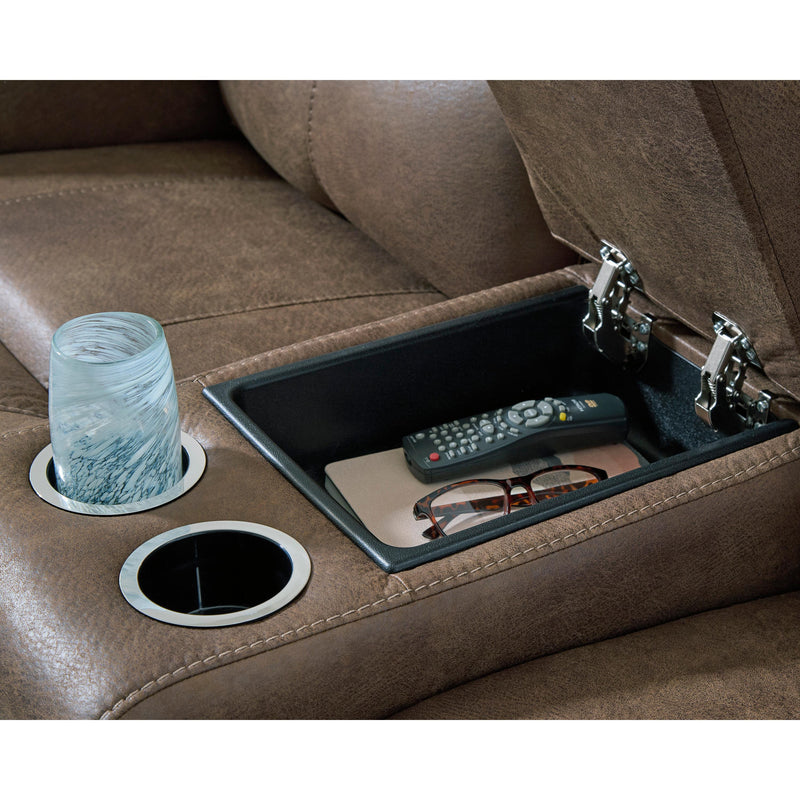 Signature Design by Ashley Beckley Place PC9180218 Power Reclining Loveseat with Console and Adjustable Headrest IMAGE 7