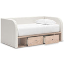 Signature Design by Ashley Arloster PCB1566B9 Twin Upholstered Day Bed with Storage IMAGE 2