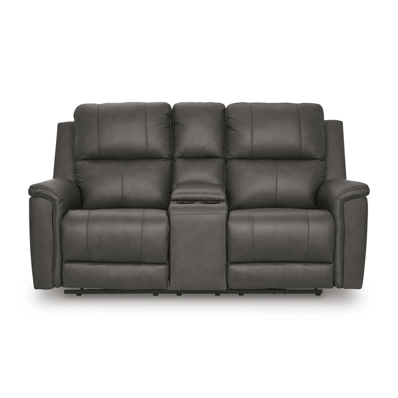  Signature Design by Ashley Bleckley PCU1200018 Power Reclining Loveseat with Console and Adjustable Headrest IMAGE 3