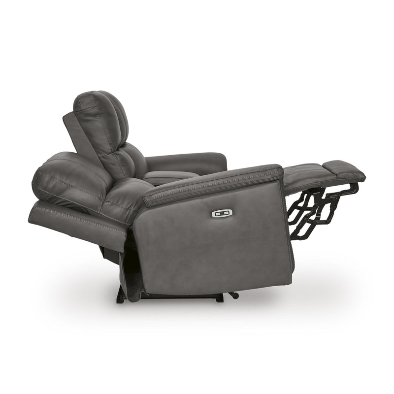  Signature Design by Ashley Bleckley PCU1200018 Power Reclining Loveseat with Console and Adjustable Headrest IMAGE 4