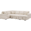  Coaster Furniture Devonshire 501205 Sleeper Sectional Sofa Storage Chaise - Camel IMAGE 3