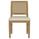  Coaster Furniture Arini 108932SWD Set of 2 Rattan Cane Dining Side Chair - Sand Wash IMAGE 3