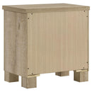  Coaster Furniture Oakglen 225102 2-drawer Nightstand Bedside Table - Weathered Oak IMAGE 6