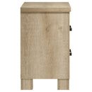  Coaster Furniture Oakglen 225102 2-drawer Nightstand Bedside Table - Weathered Oak IMAGE 9