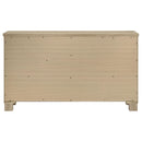  Coaster Furniture Oakglen 225103 6-drawer Dresser - Weathered Oak IMAGE 7