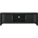  Crown Mark Charlie B9235-9 TV Stand - Charcoal IMAGE 2