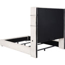  Coaster Furniture Tisdall 306032KE Upholstered King Flame Visualizer Bed - Cream IMAGE 5