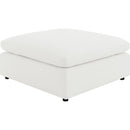 Coaster Furniture Raleigh 551753 Boucle Upholstered Ottoman - Ivory IMAGE 1