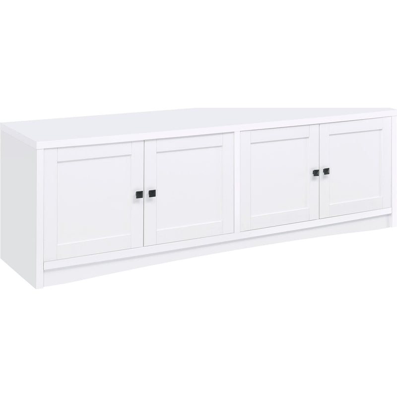  Coaster Furniture Laughlin 724113-SET 3-piece Entertainment Center TV Stand - White IMAGE 4