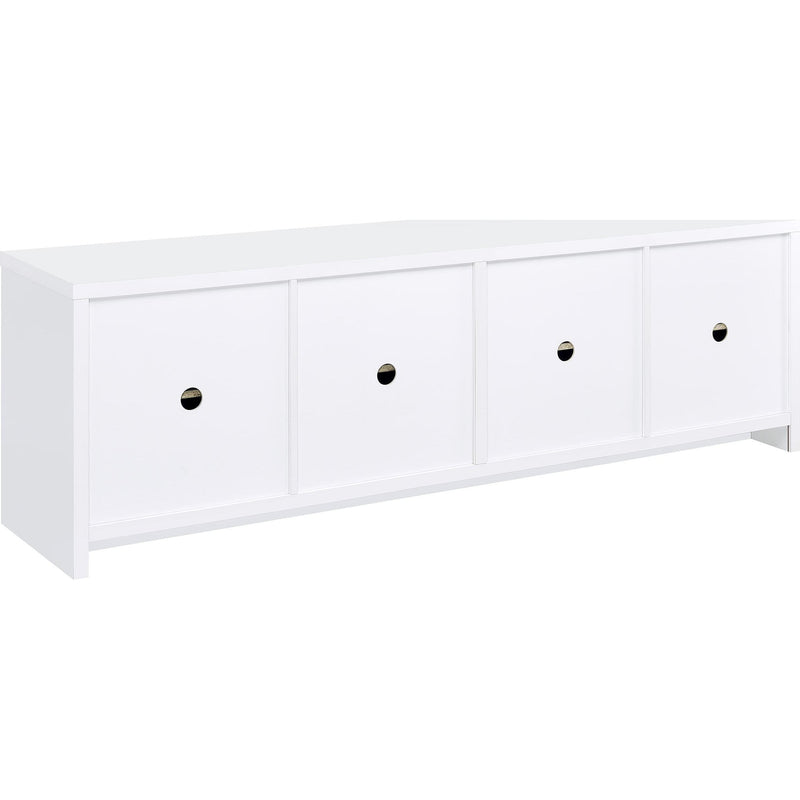  Coaster Furniture Laughlin 724113-SET 3-piece Entertainment Center TV Stand - White IMAGE 8