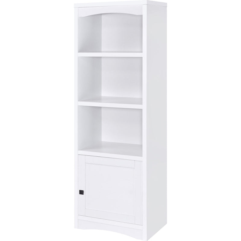 Coaster Furniture Laughlin 724114 3-shelf Engineered Wood Media Tower - White IMAGE 5