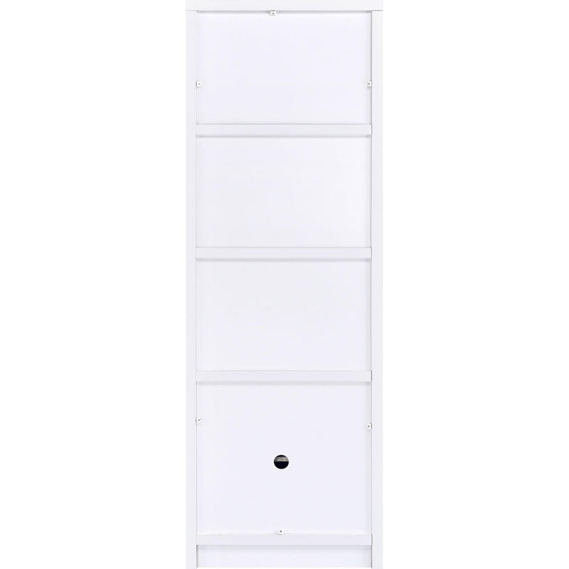  Coaster Furniture Laughlin 724114 3-shelf Engineered Wood Media Tower - White IMAGE 8