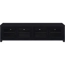  Coaster Furniture Jupiter 736303-SET 3-piece Entertainment Center 79-inch TV Stand - Black IMAGE 5