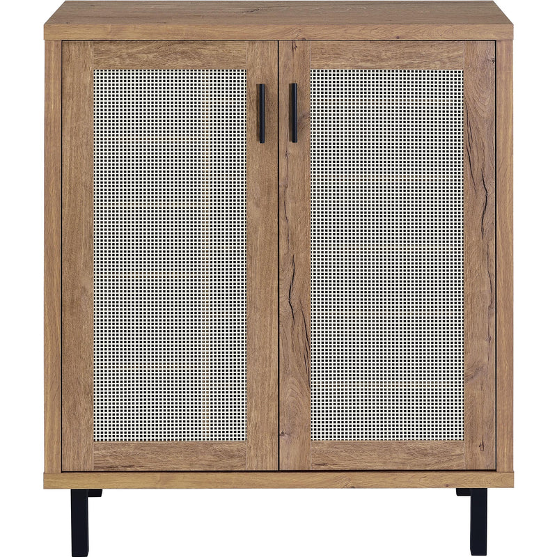  Coaster Furniture Teller 950421 2-door Shoe Storage Cabinet - Natural Oak IMAGE 4