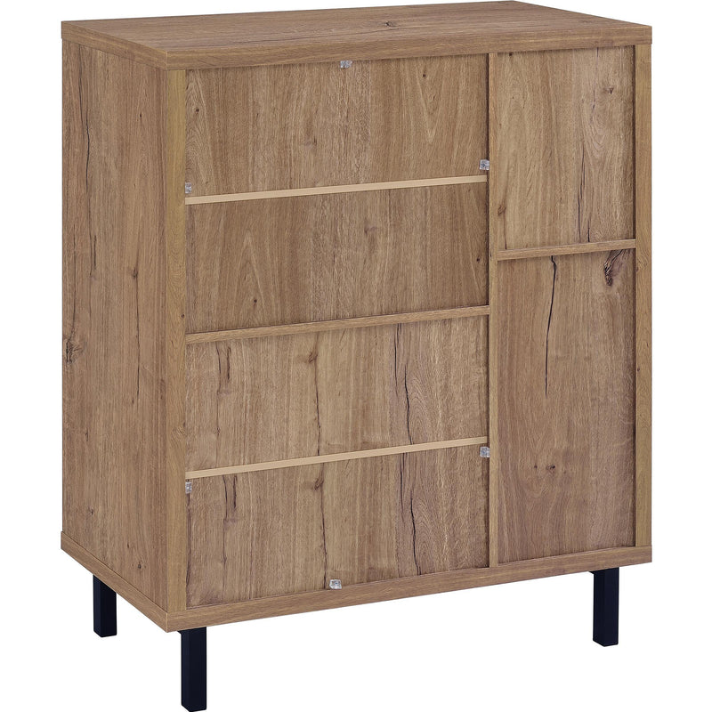  Coaster Furniture Teller 950421 2-door Shoe Storage Cabinet - Natural Oak IMAGE 7