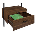  Coaster Furniture Owens 980074-S3 3-piece 96-inch Wall Mounted Bookshelf Set - Walnut IMAGE 16