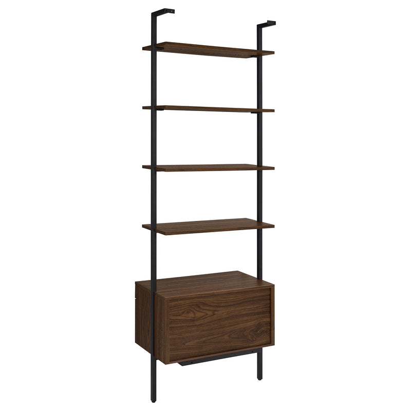  Coaster Furniture Owens 980074-S3 3-piece 96-inch Wall Mounted Bookshelf Set - Walnut IMAGE 8
