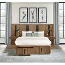  Coaster Furniture Terrace 224900KE-S3P King Wall Panel Storage Bed - Ash Brown IMAGE 2