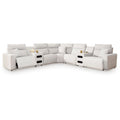  Signature Design by Ashley ModMax II 65907S9 7 pc Power Reclining Sectional with Chaise and Audio Consoles IMAGE 1