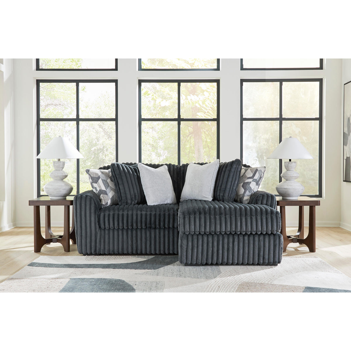 Signature Design by Ashley Midnight-Madness 98105S16 2 pc Sectional wi