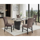  Crown Mark Vega 1420T-3972 Faux Marble Dining Table IMAGE 4