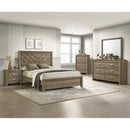  Crown Mark Valor B9332-11 Dresser Mirror - Light Brown IMAGE 3
