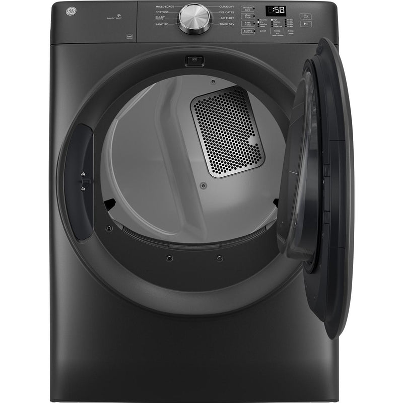  GE 7.8 cu. ft. Smart Electric Dryer with WiFi Powered by SmartHQ™ GFD35ESPYDS IMAGE 2