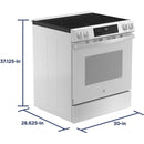  GE 30-inch Slide-in Electric Range with Crisp Mode GRS500PVWW IMAGE 13
