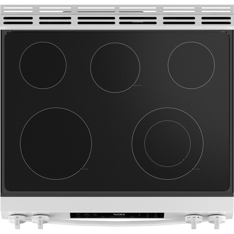  GE 30-inch Slide-in Electric Range with Crisp Mode GRS500PVWW IMAGE 3