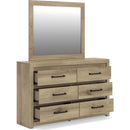  Benchcraft Brozmont Dresser with Mirror B1045-31/B1045-36 IMAGE 4