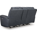  Signature Design by Ashley Next Move Power Reclining Leather Match Loveseat with Console PCU1210018 IMAGE 3